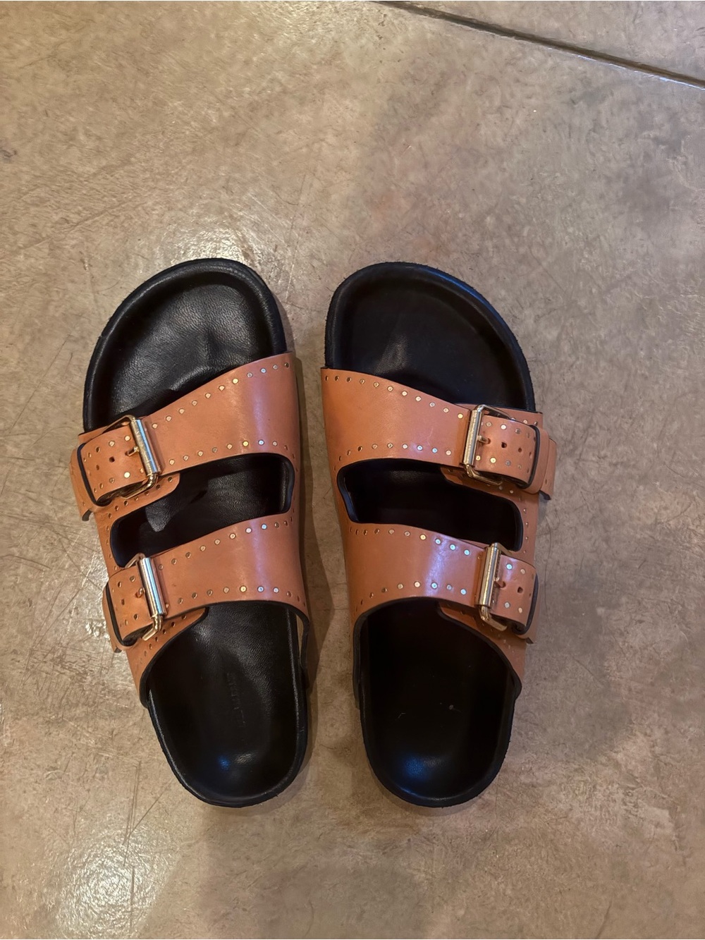 Isabel Marant Lennyo Buckle Slide Sandal